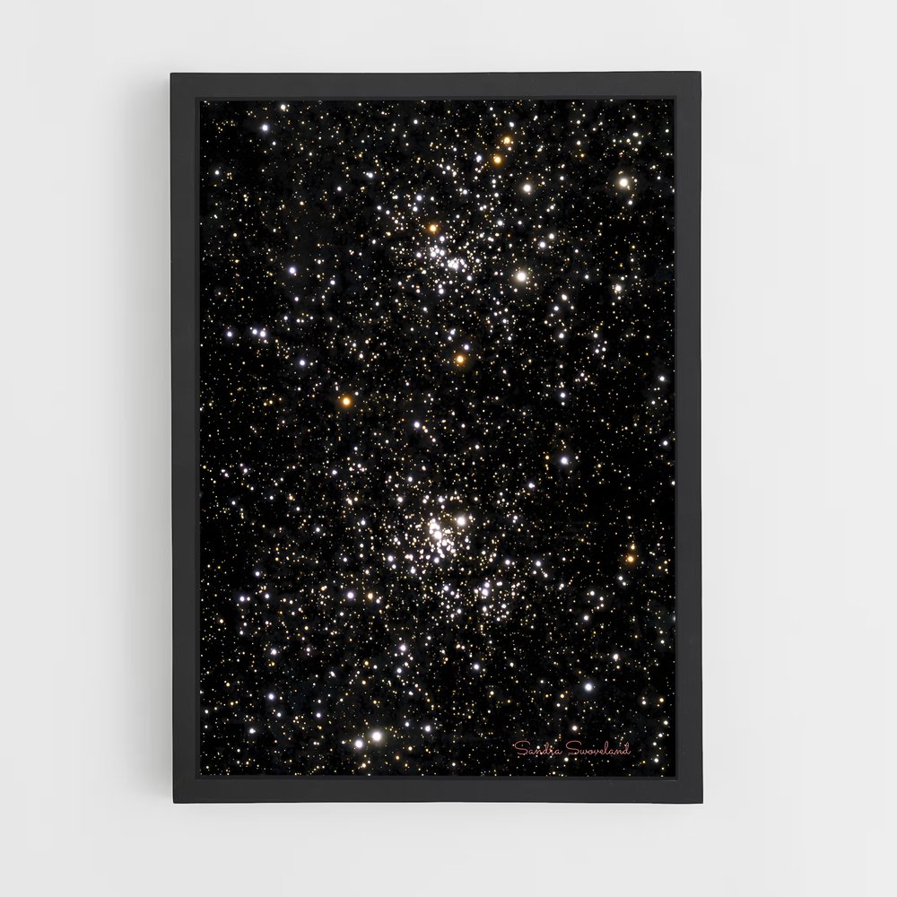 Poster Éblouissant Amas Stellaire – affiche Étoiles (vue 2)